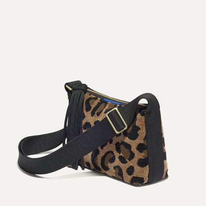The ReVelvet Casual Crossbody in ReVelvet Cat shown from the side at an angle.